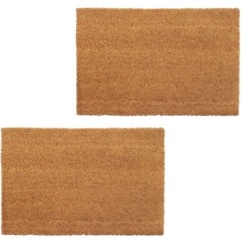 vidaXL Deurmatten 17 mm 40x60 cm kokosvezel natuurlijk 2 st vidaXL Deurmatten 17 mm 40x60 cm kokosvezel natuurlijk 2 st