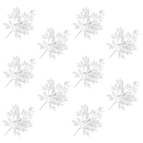 vidaXL Kunstbladeren vijg 10 st 65 cm zilver vidaXL Kunstbladeren vijg 10 st 65 cm zilver