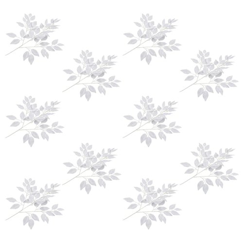 vidaXL Kunstbladeren vijg 10 st 65 cm wit vidaXL Kunstbladeren vijg 10 st 65 cm wit