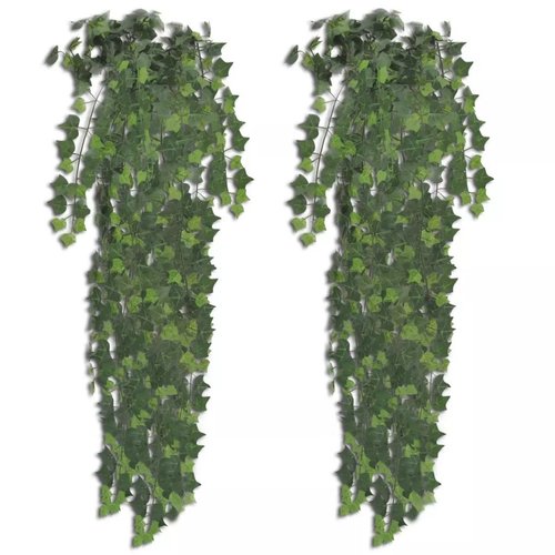 vidaXL Kunstplanten klimop 90 cm groen 2 st vidaXL Kunstplanten klimop 90 cm groen 2 st