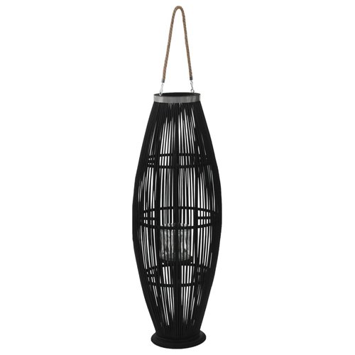 vidaXL Lantaarnhouder hangend 95 cm bamboe zwart vidaXL Lantaarnhouder hangend 95 cm bamboe zwart