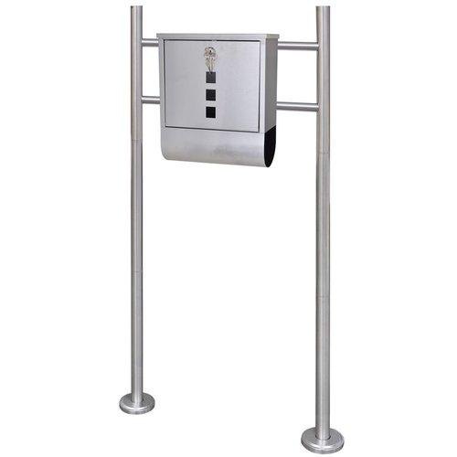 vidaXL Brievenbus op RVS standaard vidaXL Brievenbus op RVS standaard