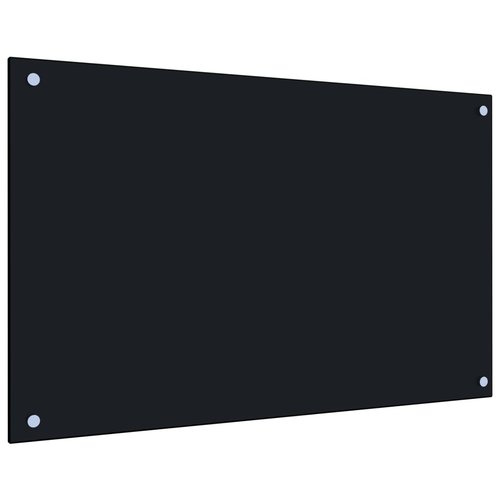 vidaXL Spatscherm keuken 80x50 cm gehard glas zwart vidaXL Spatscherm keuken 80x50 cm gehard glas zwart