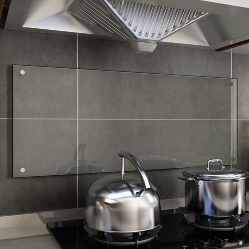 vidaXL Spatscherm keuken 100x40 cm gehard glas transparant vidaXL Spatscherm keuken 100x40 cm gehard glas transparant