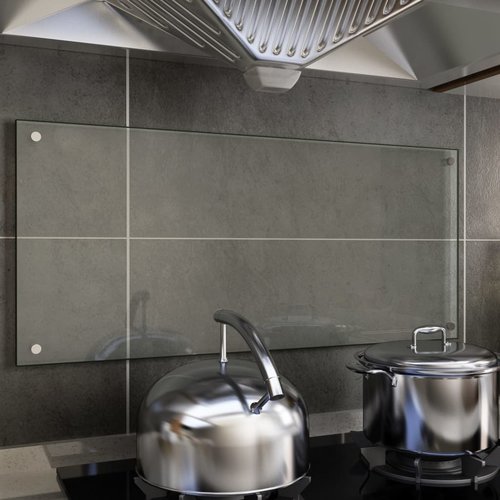 vidaXL Spatscherm keuken 90x40 cm gehard glas transparant vidaXL Spatscherm keuken 90x40 cm gehard glas transparant
