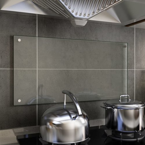 vidaXL Spatscherm keuken 80x40 cm gehard glas transparant vidaXL Spatscherm keuken 80x40 cm gehard glas transparant