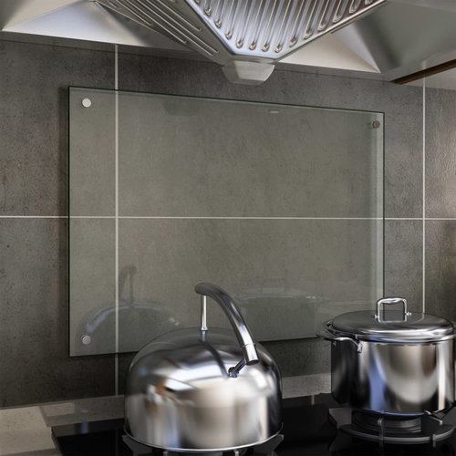 vidaXL Spatscherm keuken 70x50 cm gehard glas transparant vidaXL Spatscherm keuken 70x50 cm gehard glas transparant