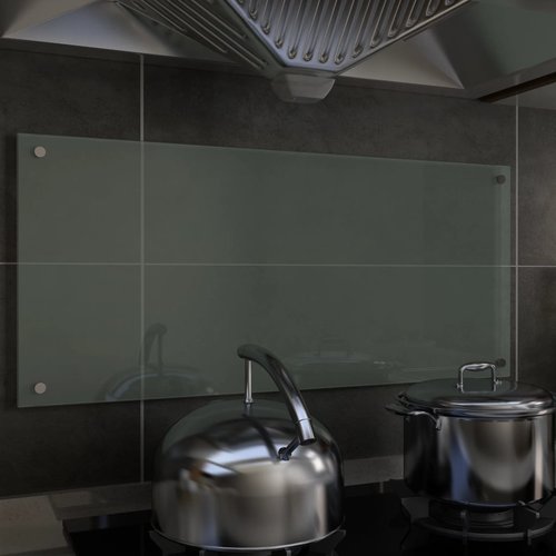 vidaXL Spatscherm keuken 90x40 cm gehard glas wit vidaXL Spatscherm keuken 90x40 cm gehard glas wit