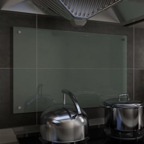 vidaXL Spatscherm keuken 80x50 cm gehard glas wit vidaXL Spatscherm keuken 80x50 cm gehard glas wit