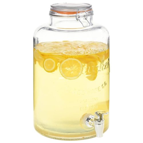 vidaXL Waterdispenser XXL met kraan 8 L glas transparant vidaXL Waterdispenser XXL met kraan 8 L glas transparant