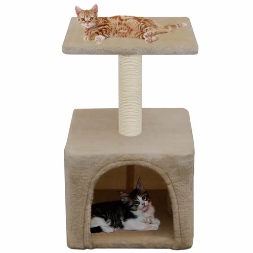 vidaXL Kattenkrabpaal met sisal krabpaal 55 cm beige vidaXL Kattenkrabpaal met sisal krabpaal 55 cm beige
