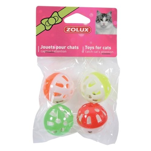 Zolux Zolux kattenspeelgoed bal met bel assorti Zolux Zolux kattenspeelgoed bal met bel assorti