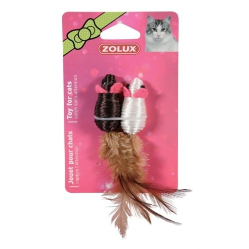 Zolux Zolux muis duo zwart / wit Zolux Zolux muis duo zwart / wit