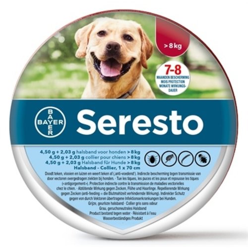 Bayer Seresto teken- en vlooienband grote hond Bayer Seresto teken- en vlooienband grote hond
