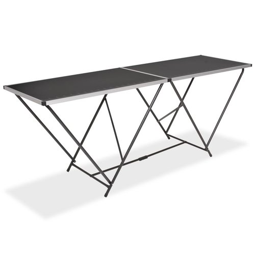 Behangtafel inklapbaar 200x60x78 cm MDF en aluminium Behangtafel inklapbaar 200x60x78 cm MDF en aluminium