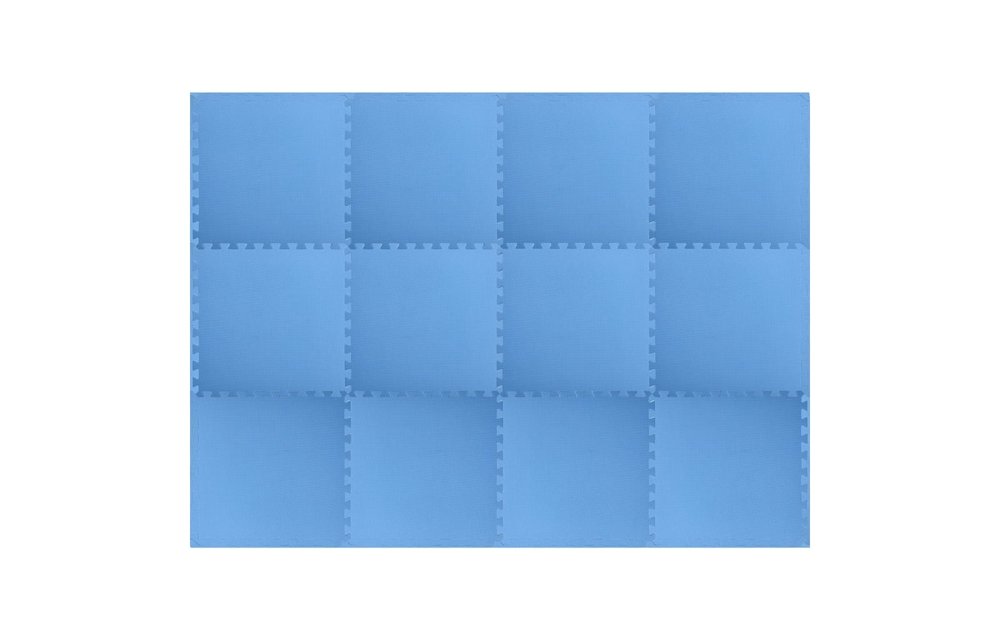 Vloermatten 12 st 4,32 ㎡ EVA-schuim blauw
