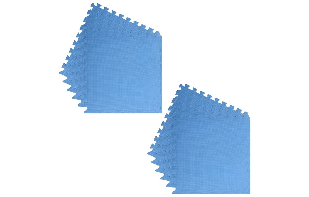 Vloermatten 12 st 4,32 ㎡ EVA-schuim blauw