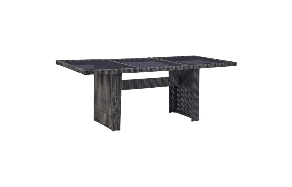 11-delige Tuinset poly rattan zwart