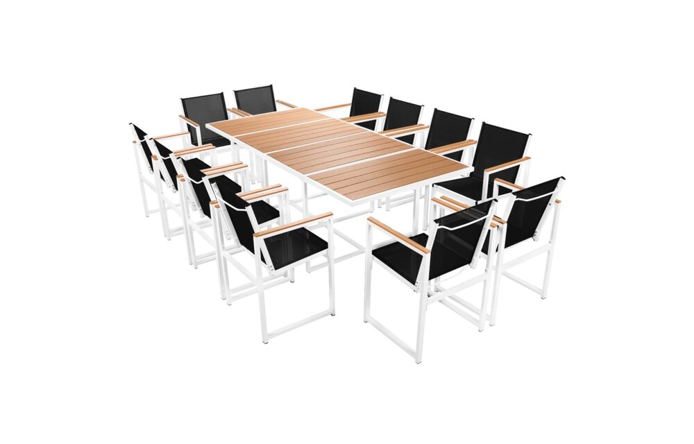 13-delige Tuinset met HKC tafelblad aluminium