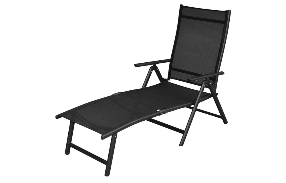10-delige Tuinset aluminium zwart