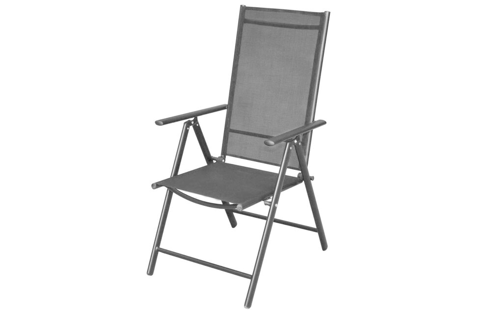 10-delige Tuinset aluminium zwart