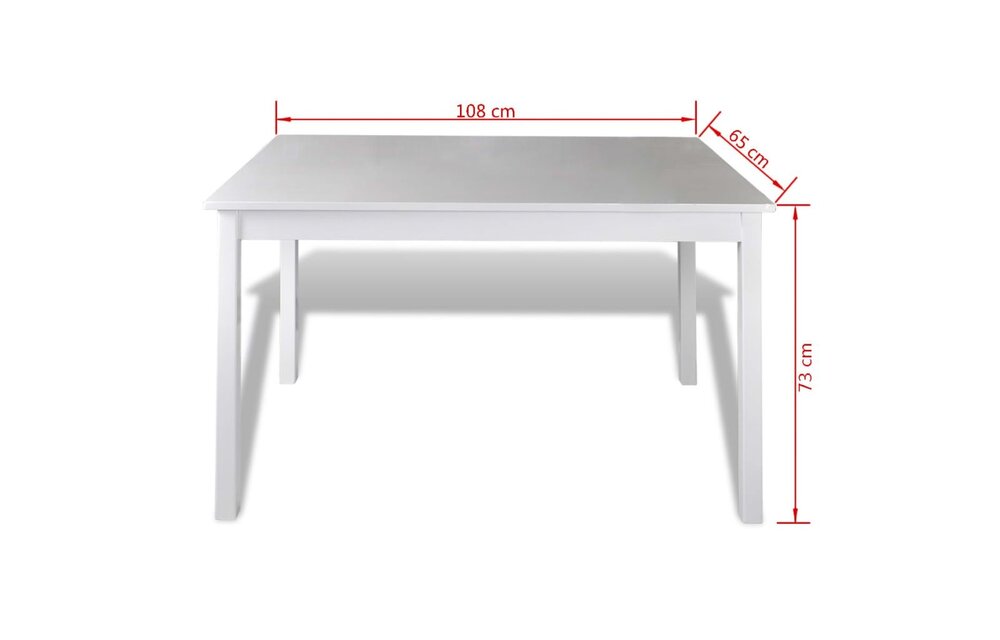 5-delige Eethoek wit