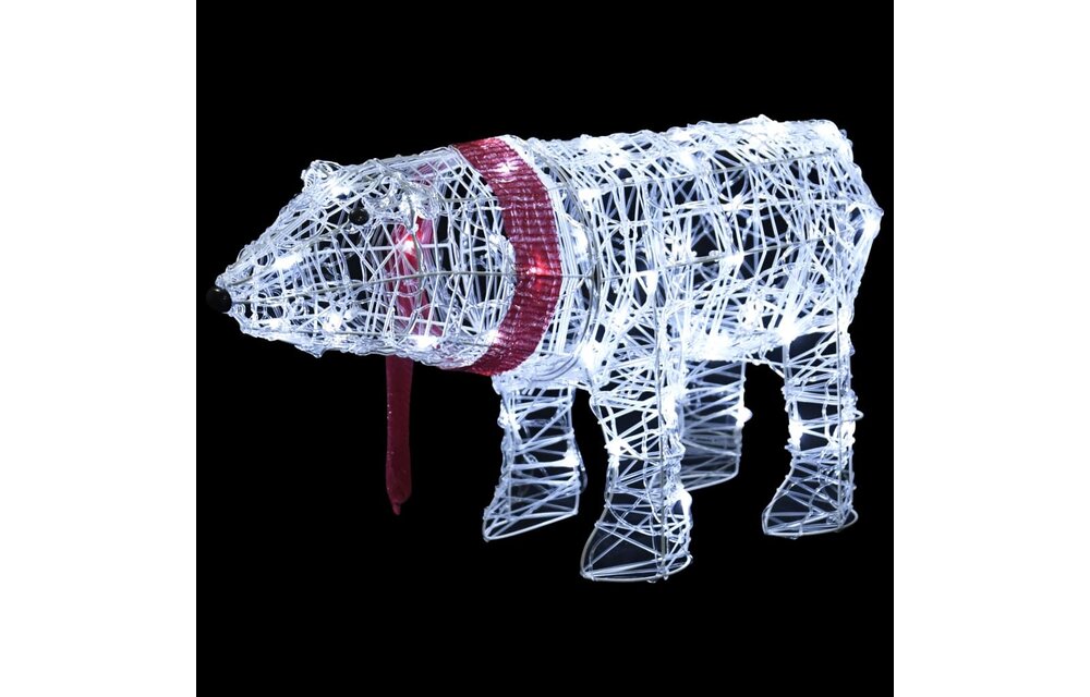 Kerstverlichting Beer 45 LED's 71x20x38 cm acryl