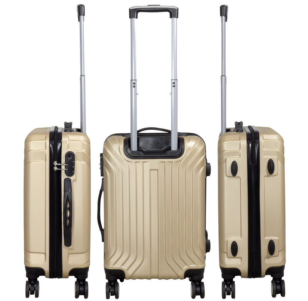 3 delig kofferset Palma Deluxe - Champagne