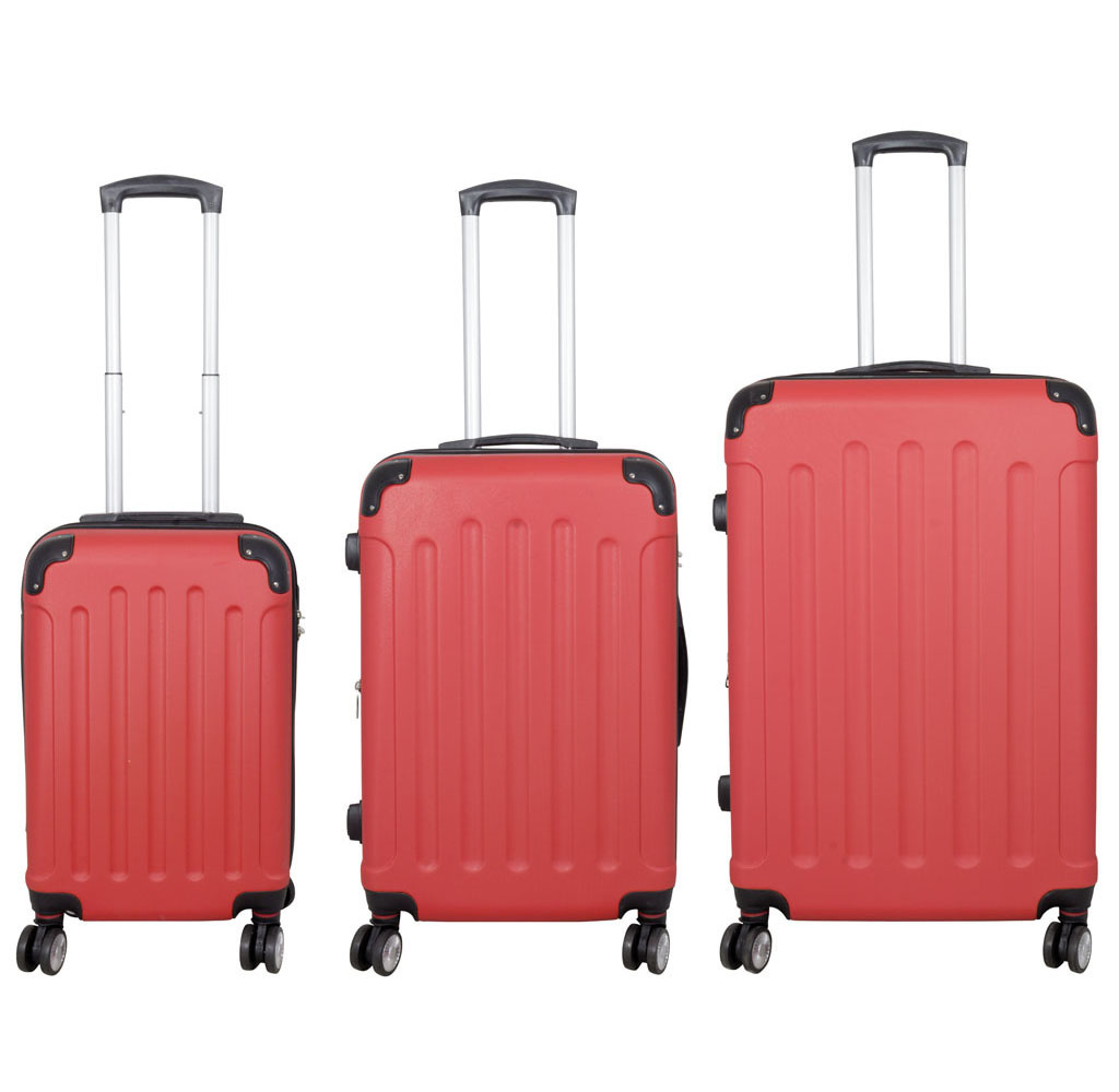 3 delig kofferset Diva Deluxe - Rood