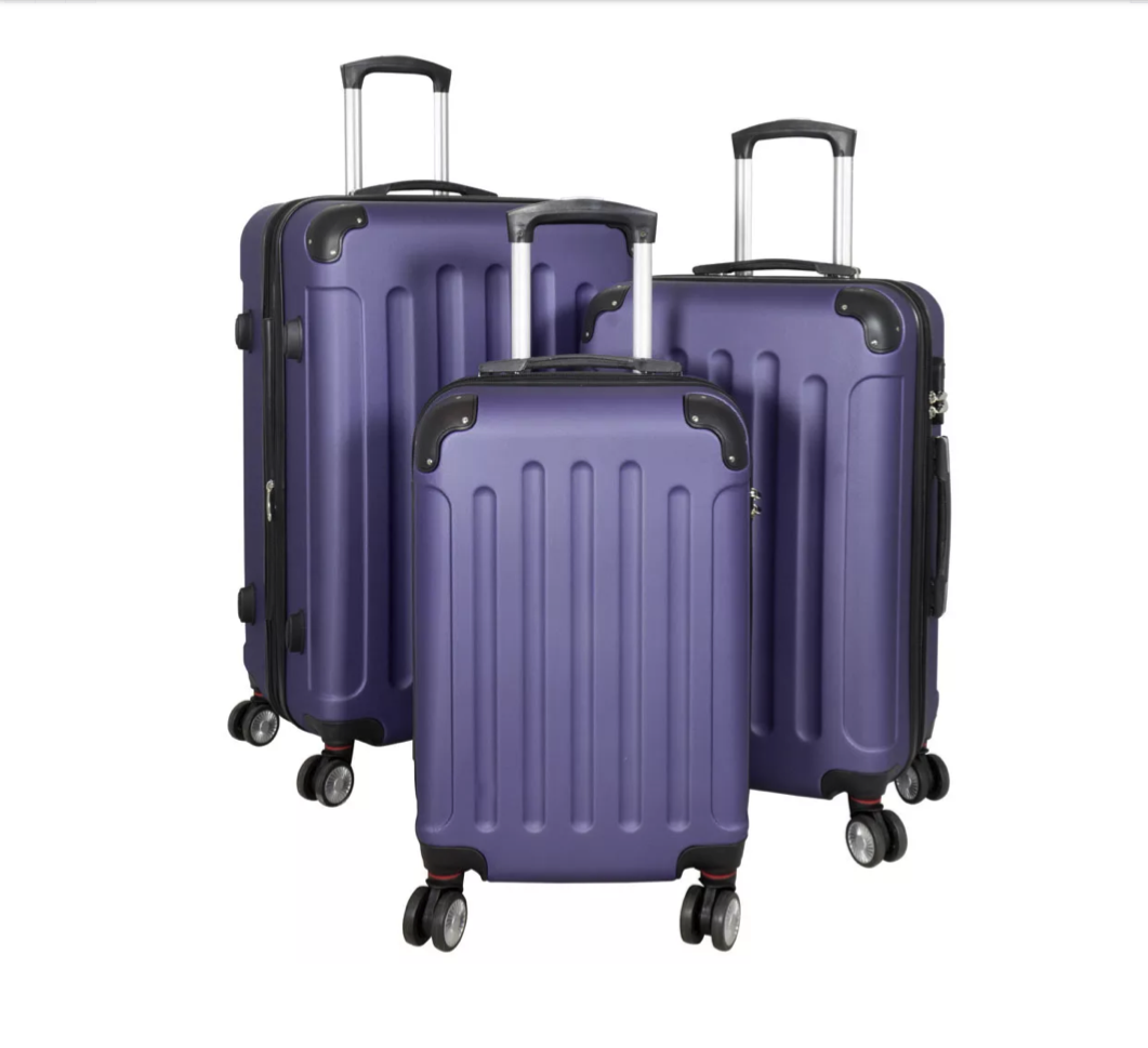 3 delig kofferset Diva Deluxe - Blauw