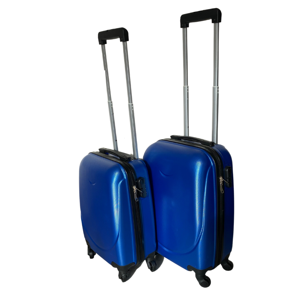 Travelsuitcase Kofferset 2delig ABS in de kleur blauw