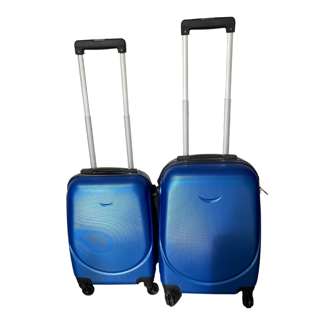 Travelsuitcase Kofferset 2delig ABS in de kleur blauw
