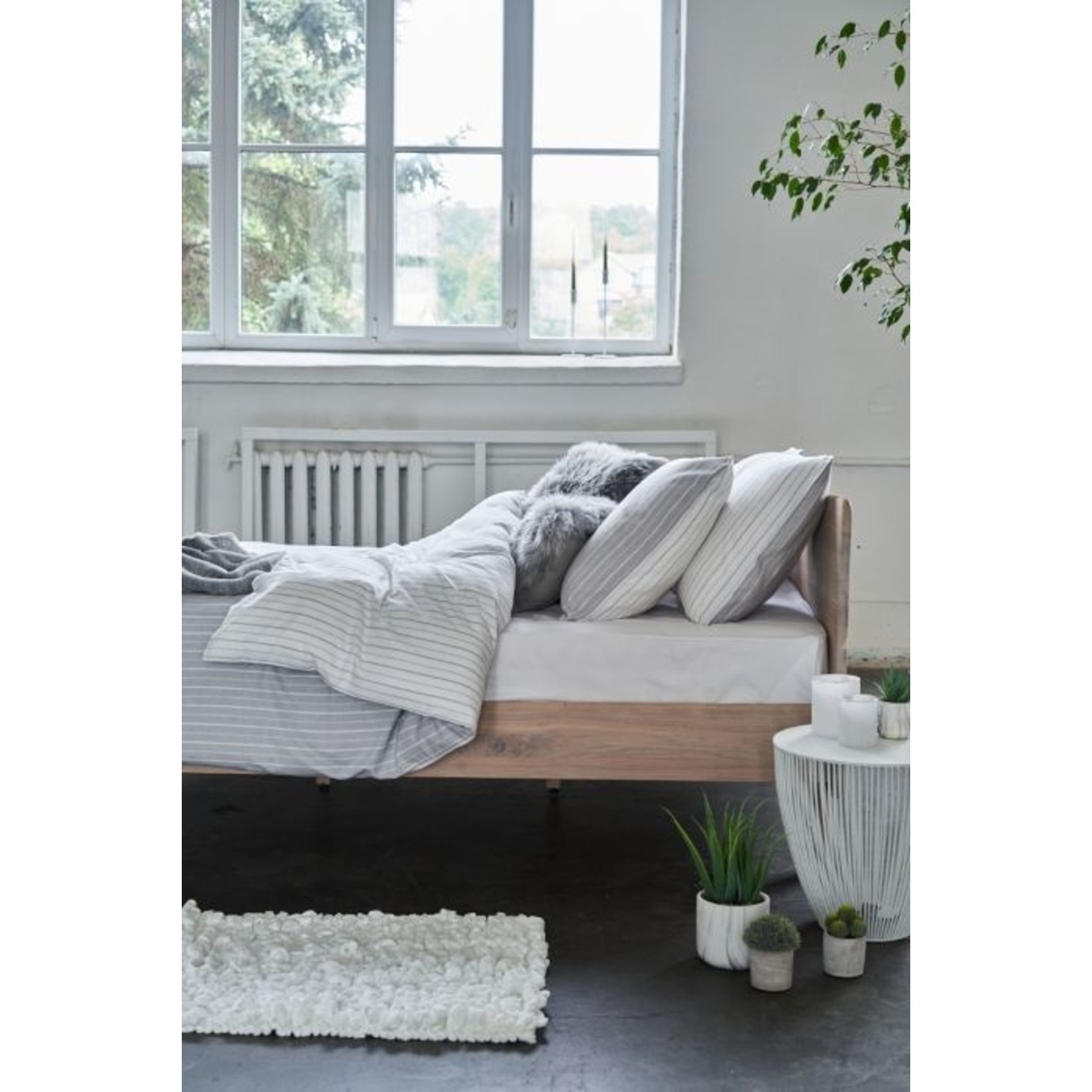 Nomo Dekbedovertrek Nomo Flanel Anna Light Grey
