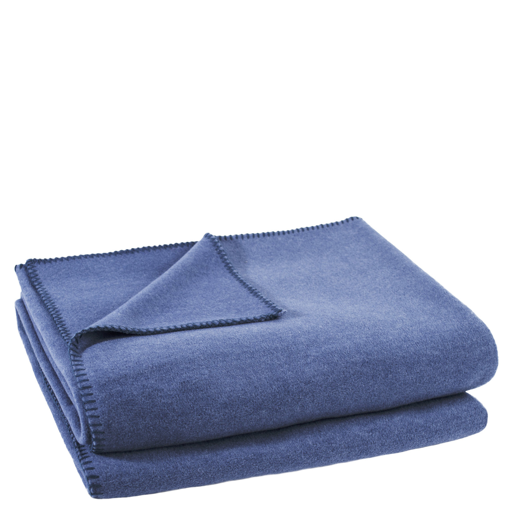 Zoeppritz Plaid Zoeppritz Soft Fleece 160 cm x 200 cm,  indigo, kleur 540