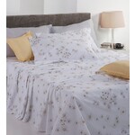 Mirabello Lakenset Flanel Mirabello White Daisy Bianco