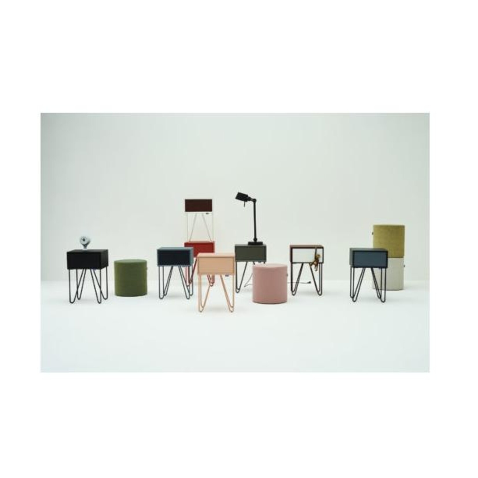 Auping Nachttafel Pixel Burgundy