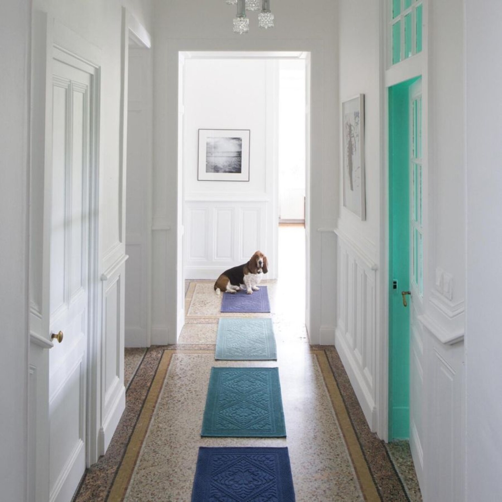 Vivaraise Decoratiemat/badmat Enzo Vert De Gris