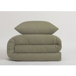 Nomo Dekbedovertrek Nomo Luna Tetra Tencel Green Khaki
