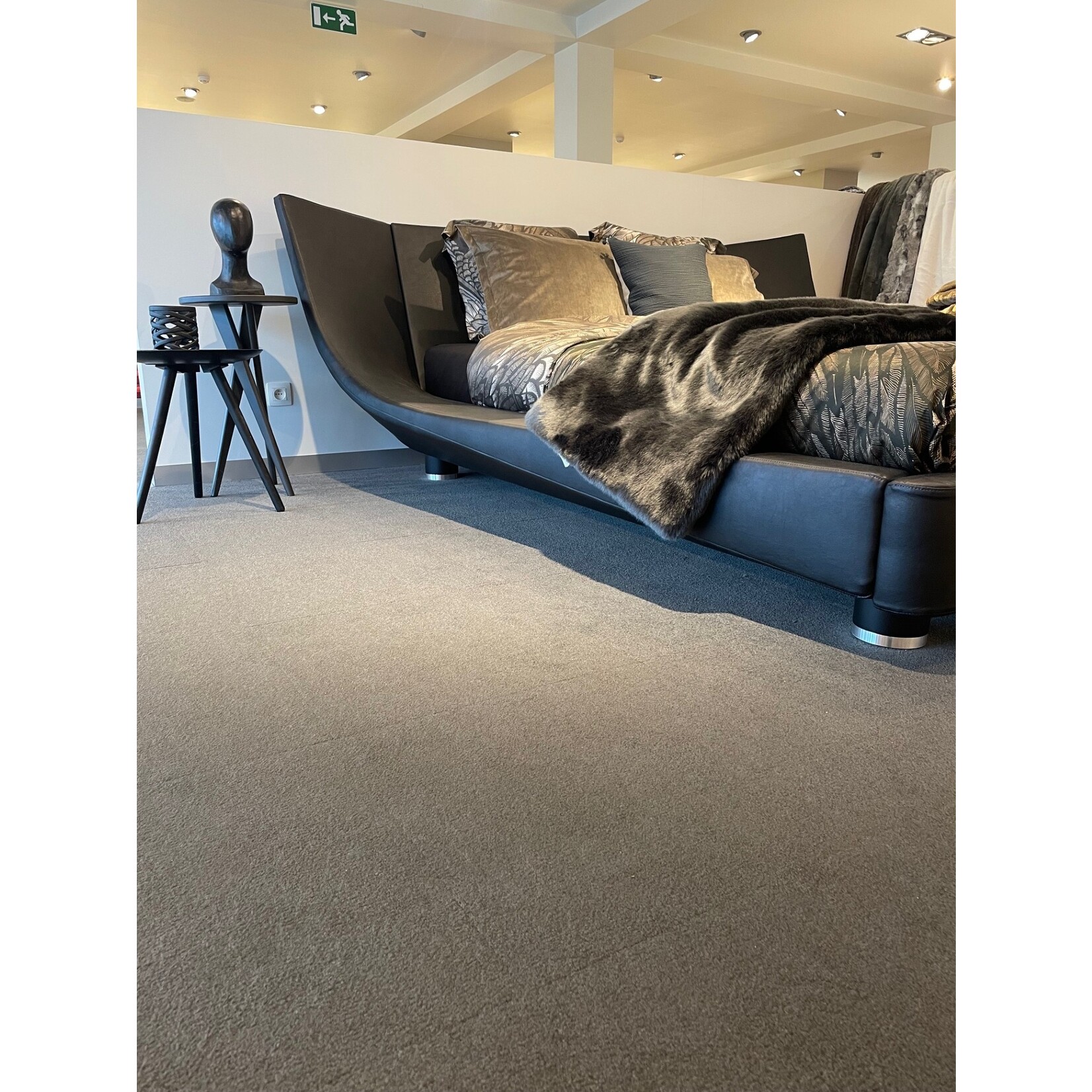 Ruf betten Bedkader Ruf Design kunstleder met lattenbodem en 2 matrassen 80cm x 200cm