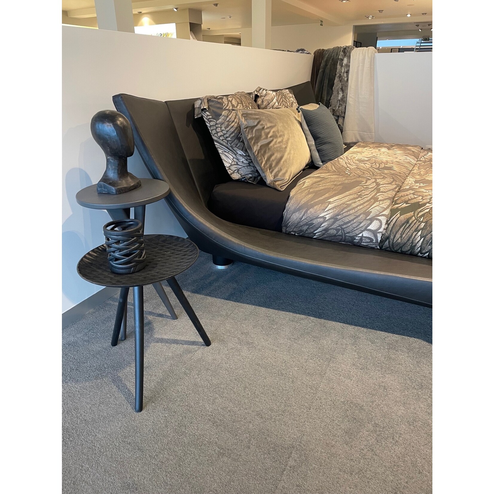 Ruf betten Bedkader Ruf Design kunstleder met lattenbodem en 2 matrassen 80cm x 200cm