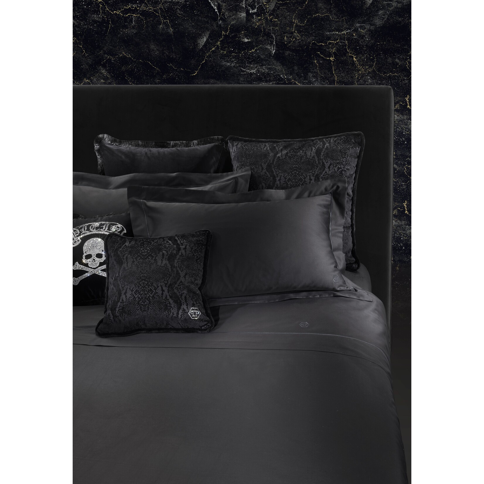 Philipp Plein Dekbedovertrek Philipp Plein Hexagon Black
