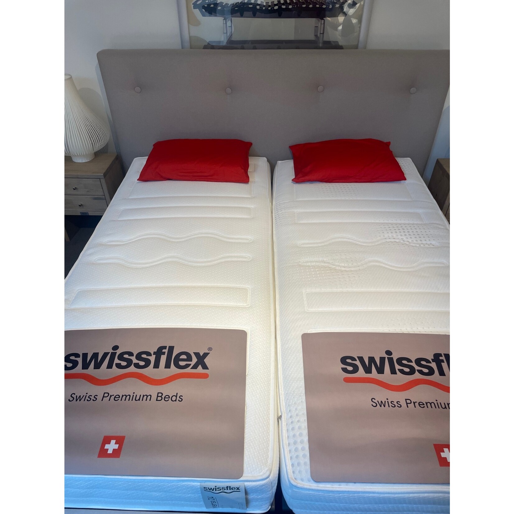 Swissflex Swissflex Click bedkader Madrid, uni 20, versa 24 natuurlatex, 180cm x 200cm