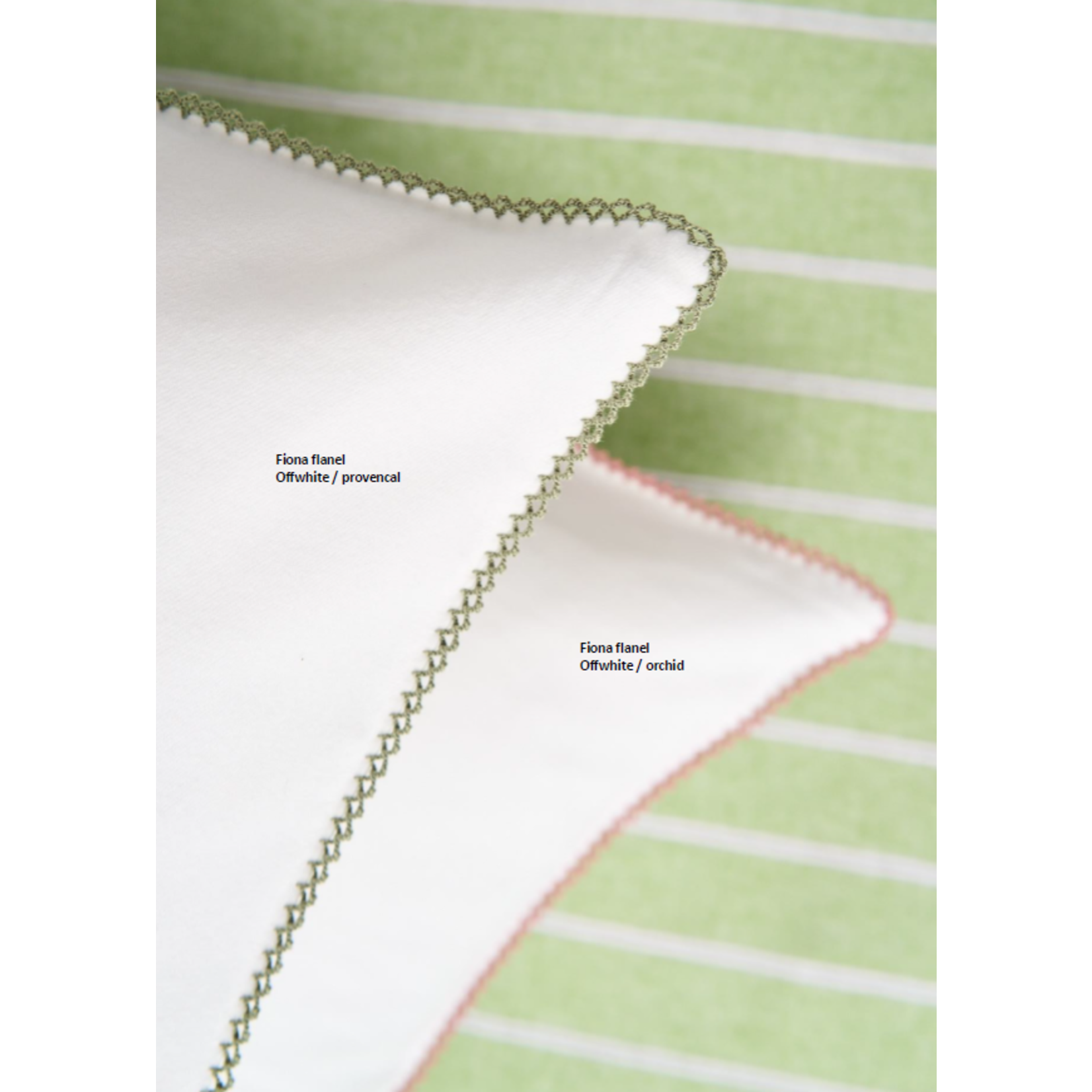 Nomo Dekbedovertrek Nomo Flanel Fiona Offwhite /Provencal