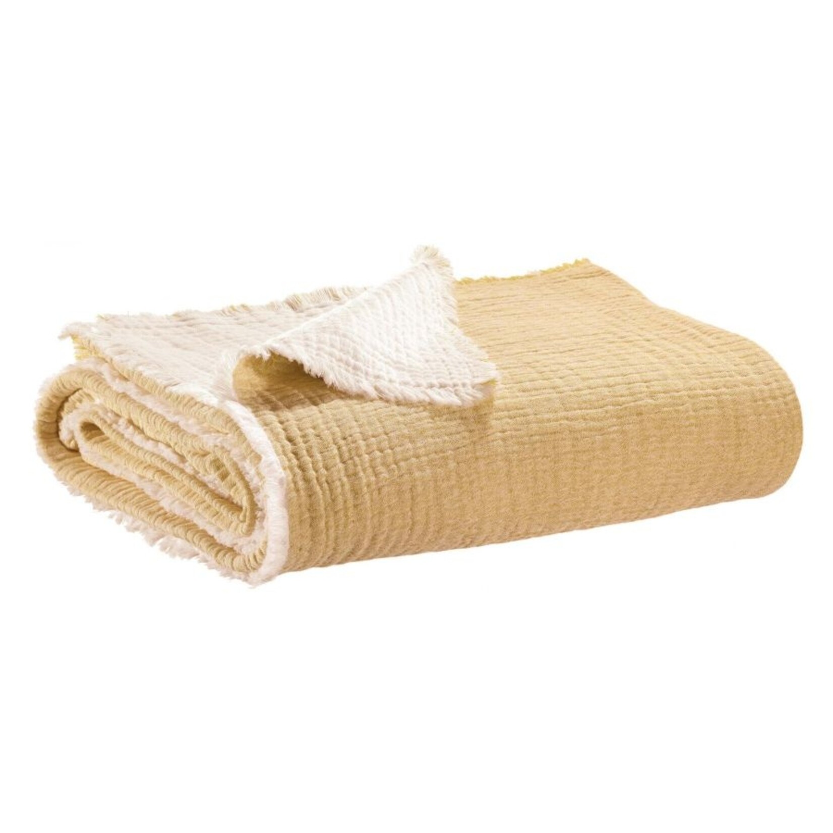 Vivaraise Bedsprei Emilio Mirabelle/Blanc