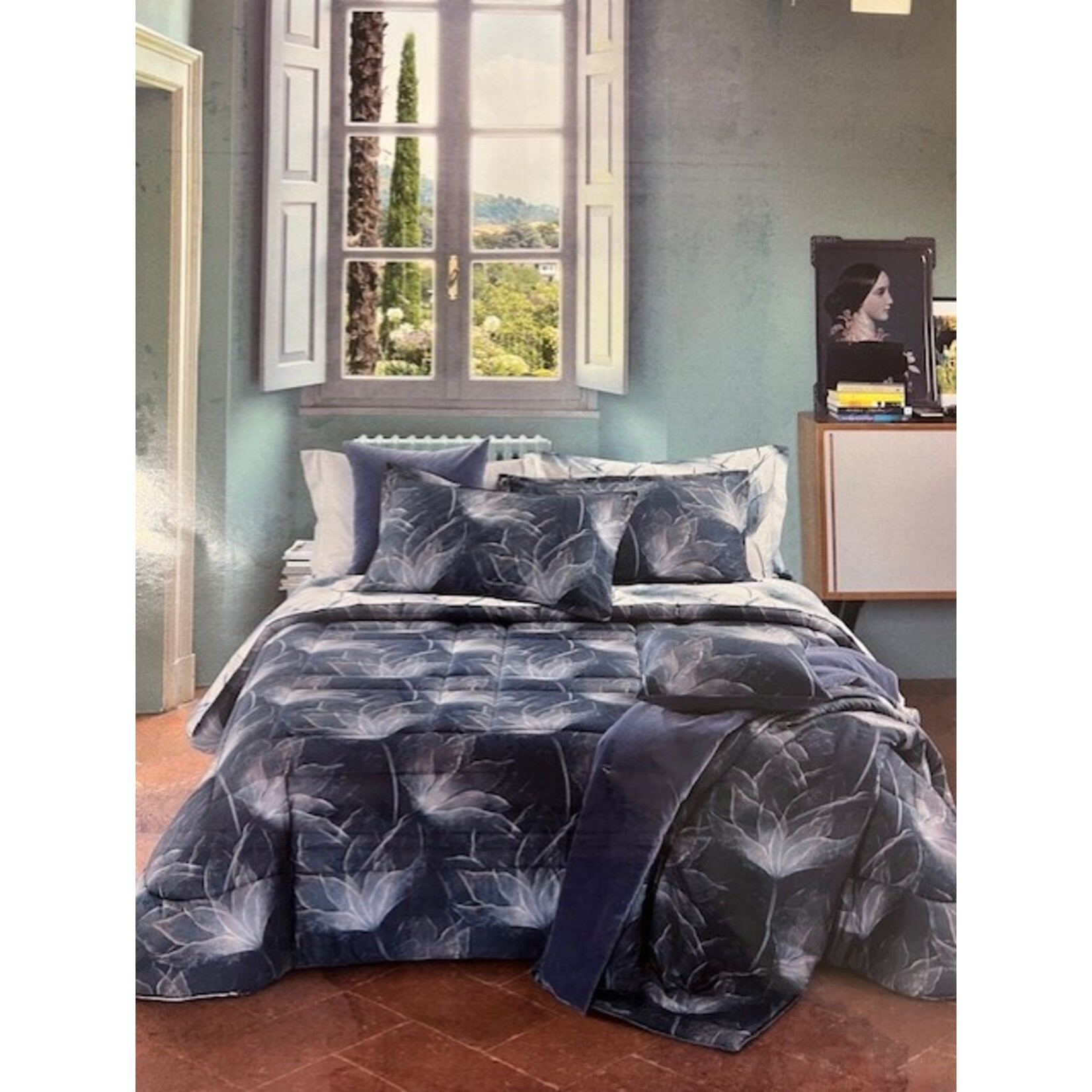 Mirabello Dekbedovertrek Mirabello Abstract Flower Tortora