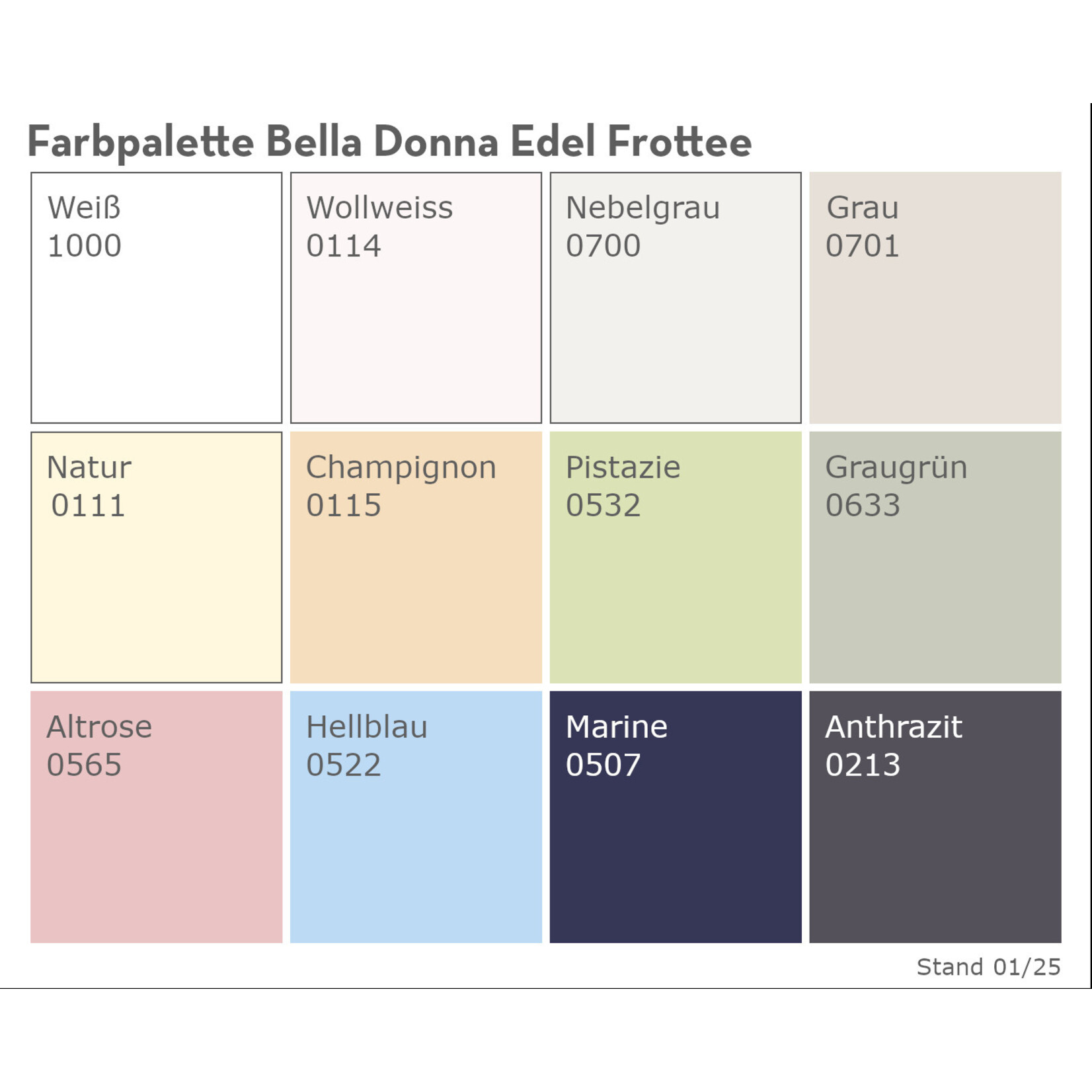 Bella Donna Hoeslaken Bella Donna Edel-Frottee (badstof)