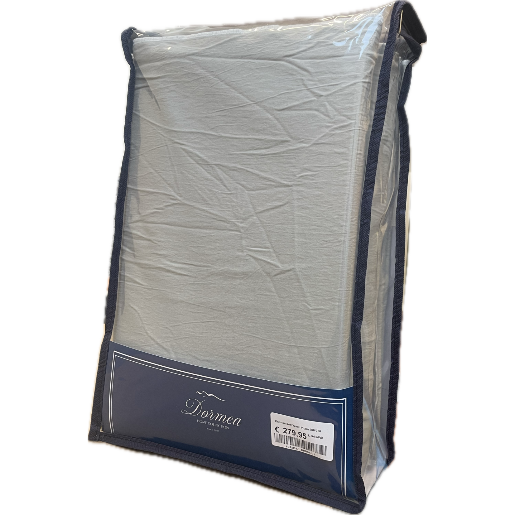 Dormea Dekbedovertrek Dormea Soft Wash Viona Zilver/Wit