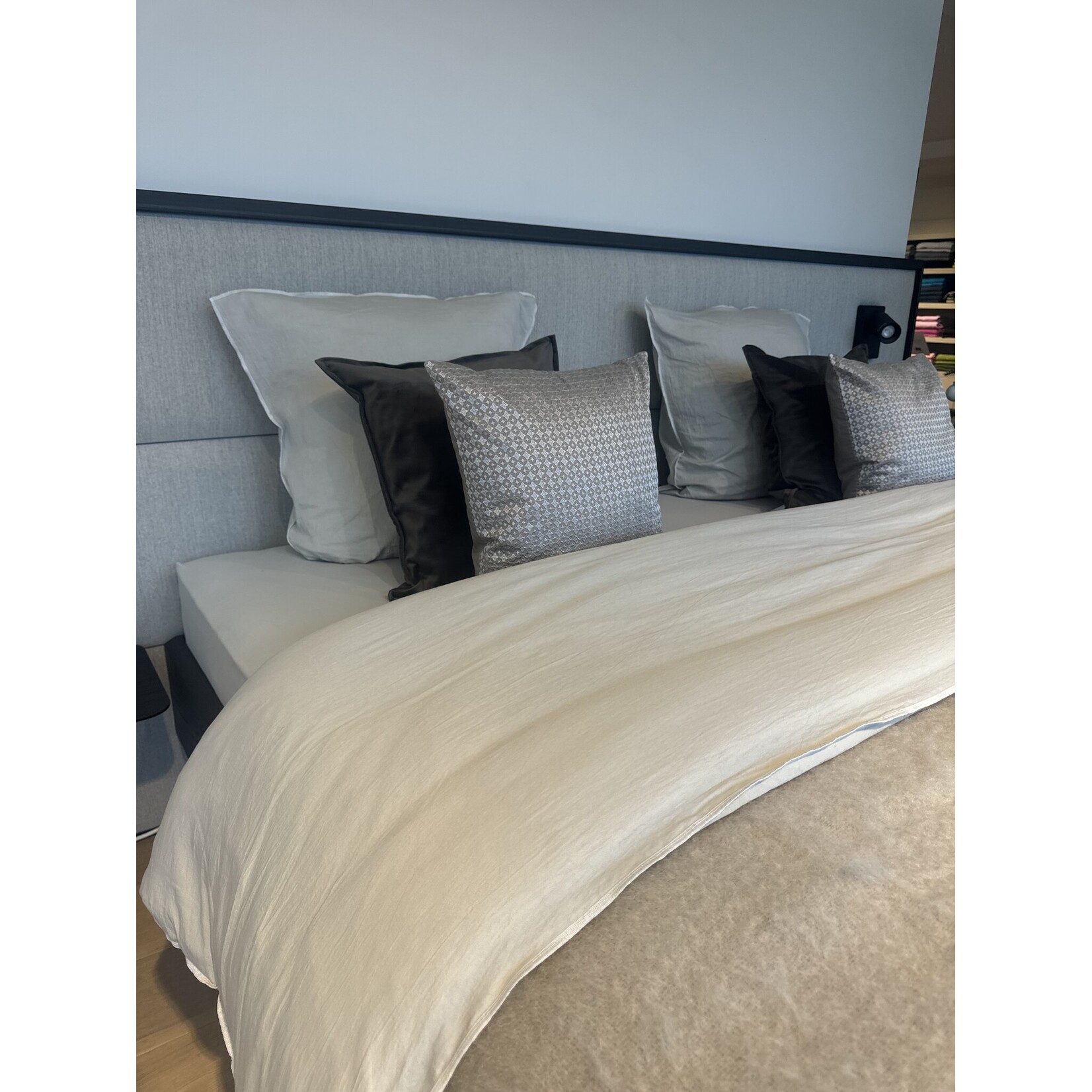 Dormea Dekbedovertrek Dormea Soft Wash Viona Zand/Wit