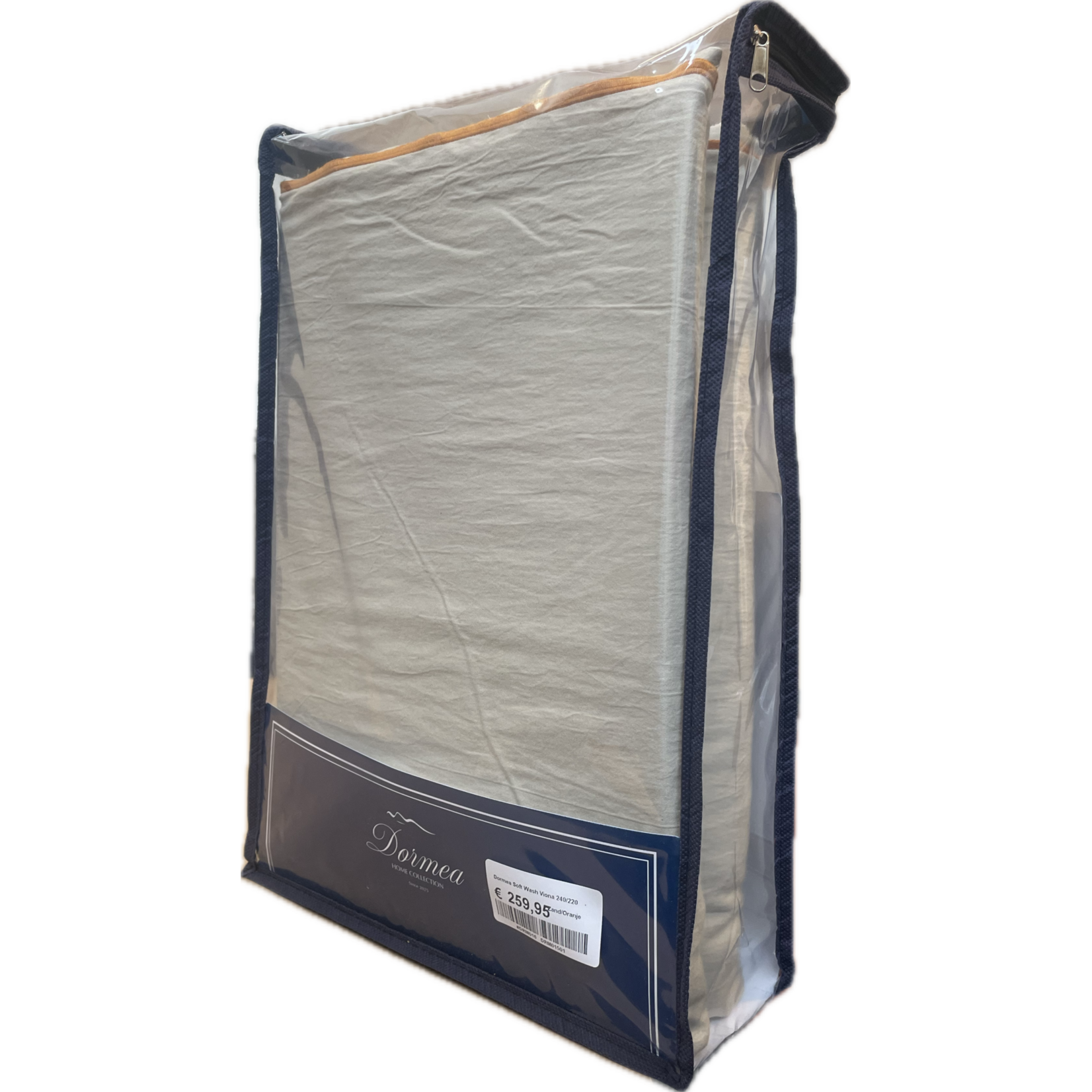 Dormea Dekbedovertrek Dormea Soft Wash Viona Zand/Oranje