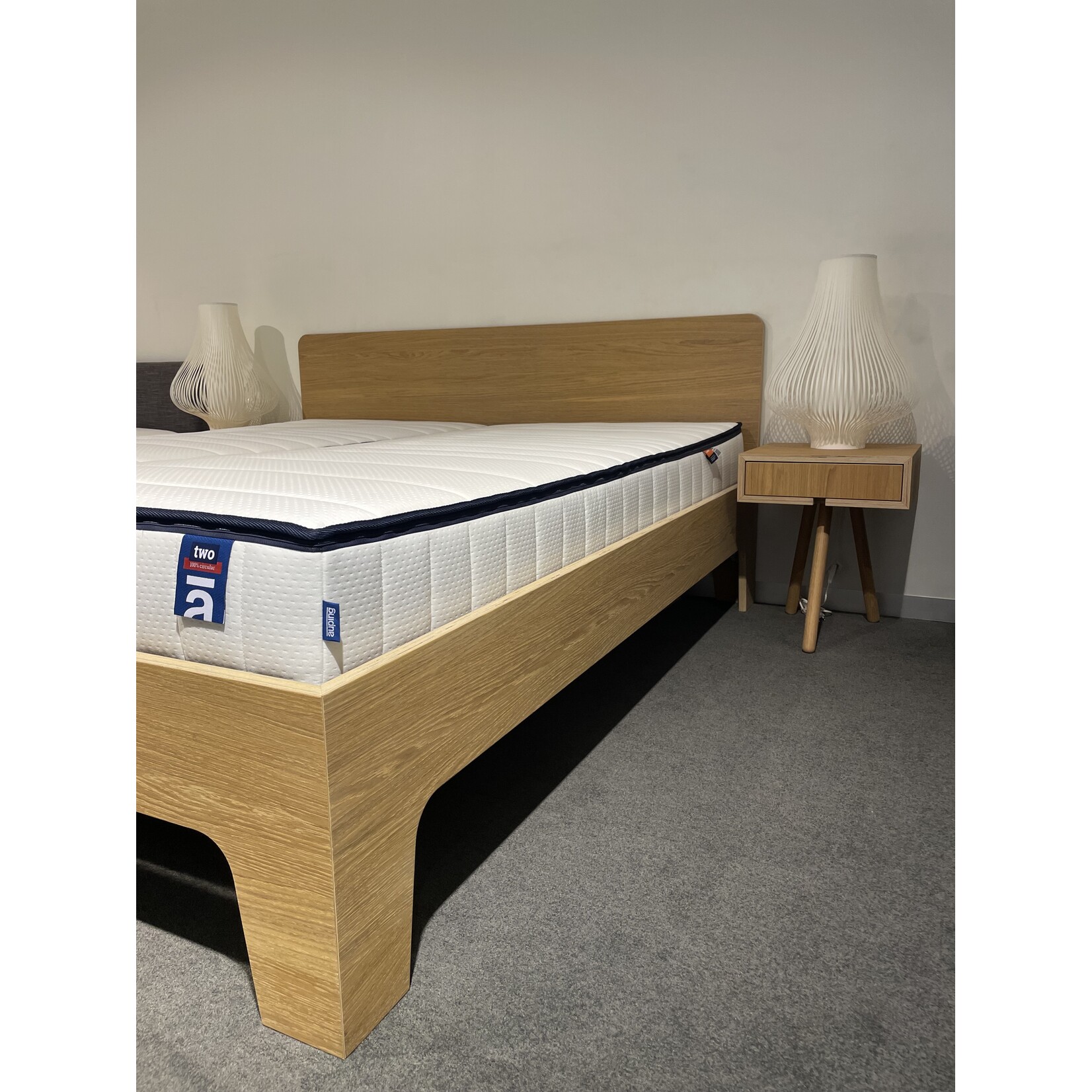 Loof Bedkader Loof Pure Eiken met nachttafels 180cm x 200cm